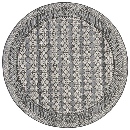 Safavieh Marrakech 700 RugNavy & Grey 6 ft.-7 in. x 6 ft.-7 in. Round MRK749N-7R